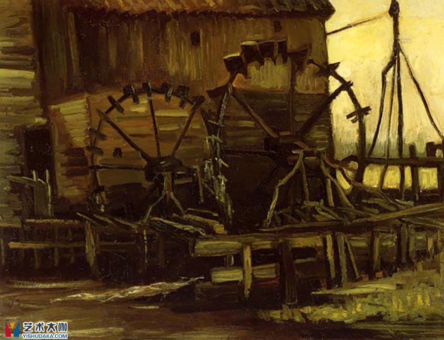 Water Mill at Gennep-oil painting