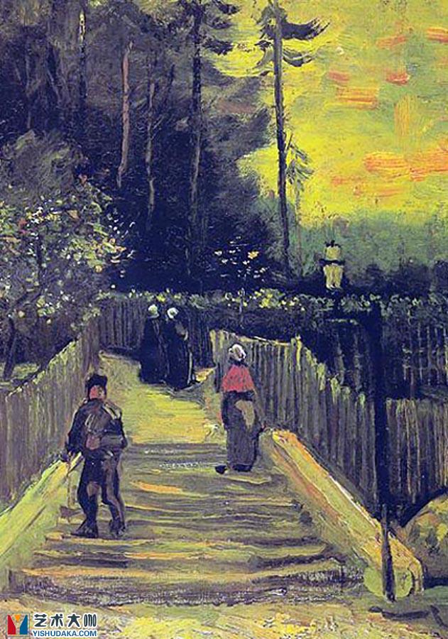 Sloping Path in Montmartre-oil painting