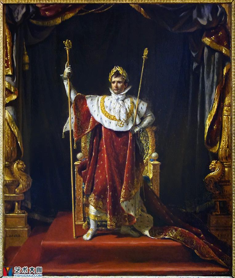 拿破仑穿着帝国服装的画像，拿破仑的画像