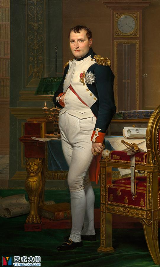 拿破仑皇帝在杜伊勒里宫的书房里