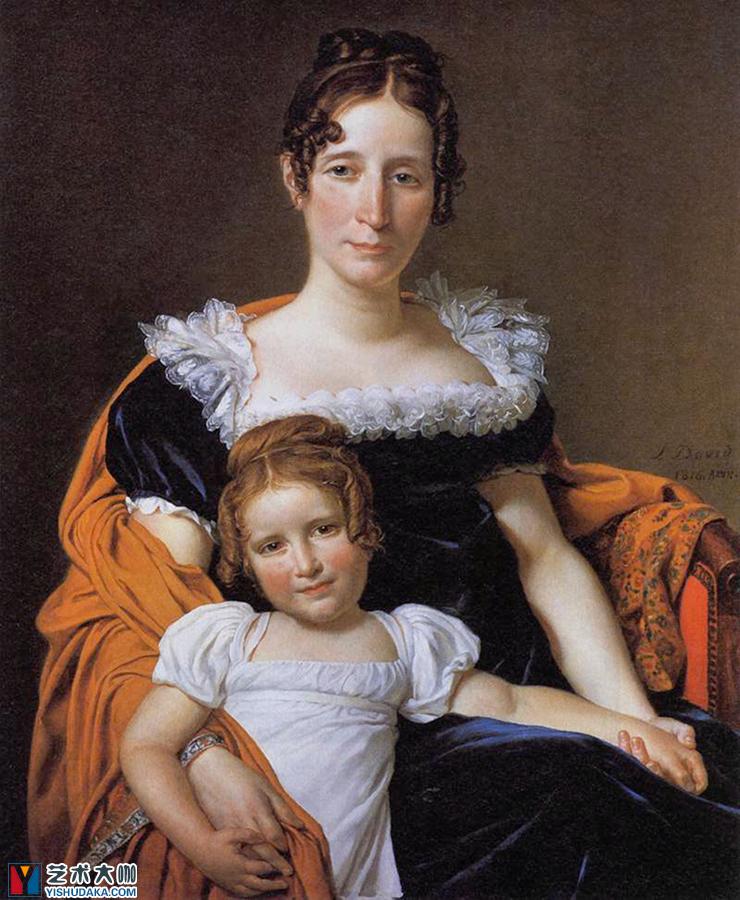 伯爵夫人维兰十三世和她的女儿路易丝的肖像