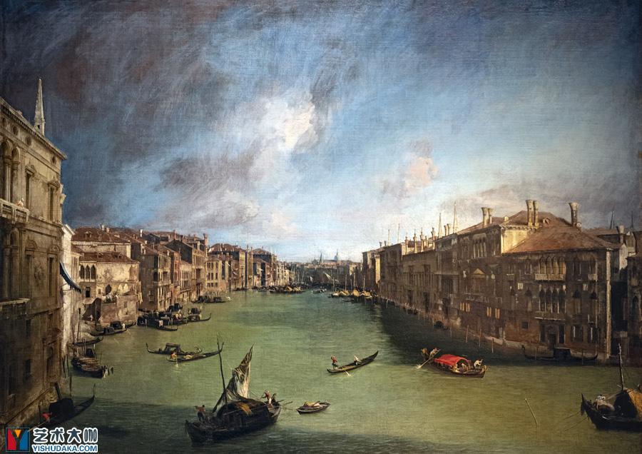 Canal Grande da Palazzo Balbi a Rialto-oil painting