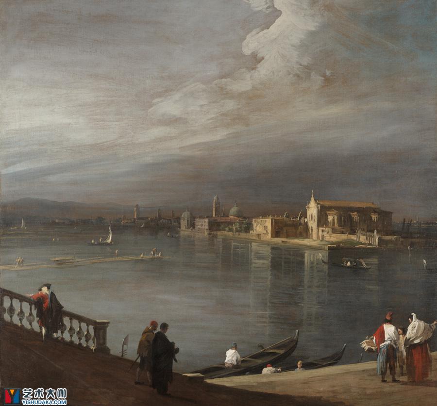 San Cristoforo, San Michele, and Murano from the Fondamenta Nuove-oil painting