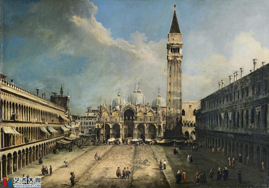 The Piazza San Marco in Venice-oil painting