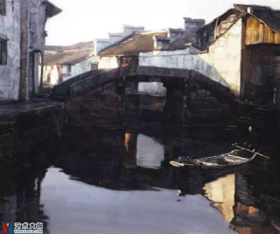 Bridge-oil painting