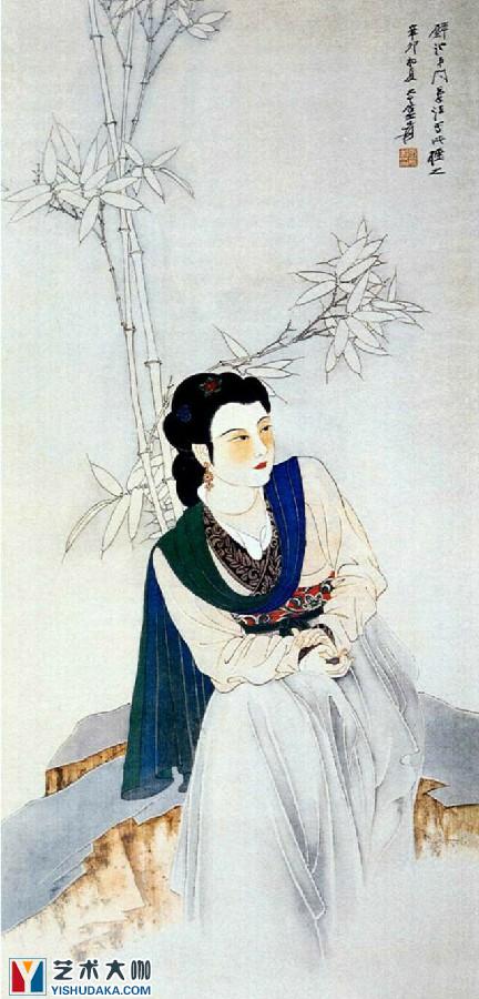 Xiuzhu beauty-chinese painting