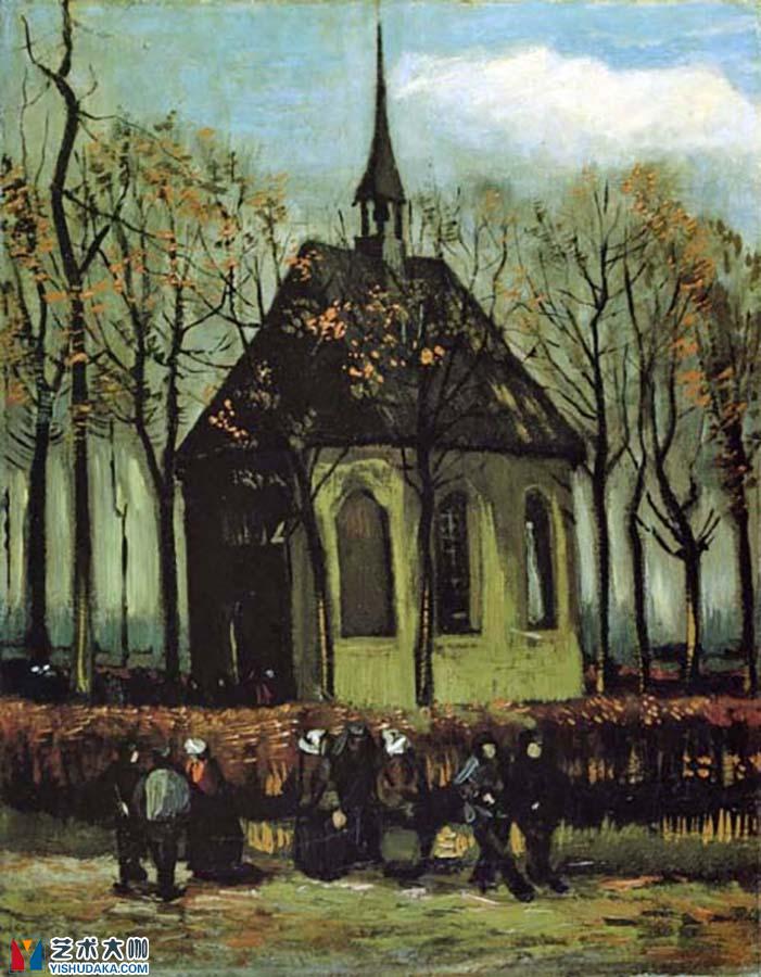 Chapel at Nuenen-oil painting