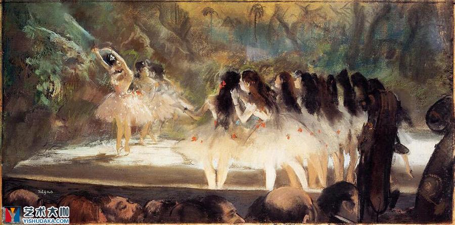 巴黎歌剧院的芭蕾舞油画作品