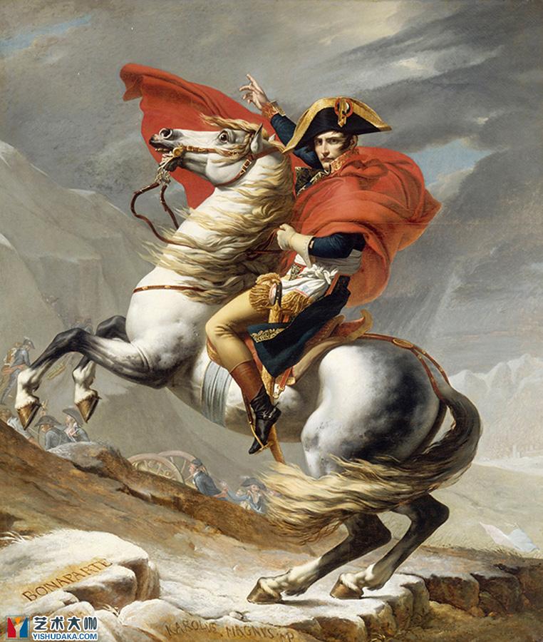 拿破仑・波拿巴横渡圣伯纳大河_凡尔赛宫版本_最先版本
